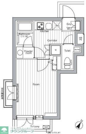 PREMIUM CUBE都立大学#moの物件間取画像